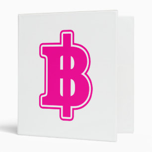 Classeur PINK BAHT SIGNER ฿ Thai Devise ฿