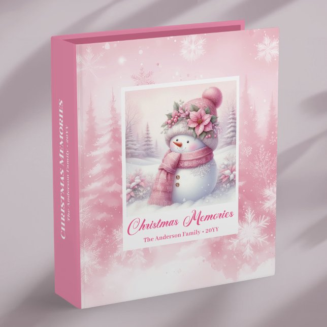 Classeur Pink Forest Kids Christmas Album Snowman Gift Pick (Pink Forest Kids Christmas Album Snowman Gift Pick)