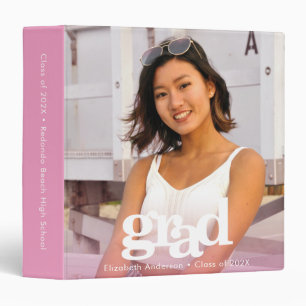 Classeur Pink graduation photo de la typographie moderne ga