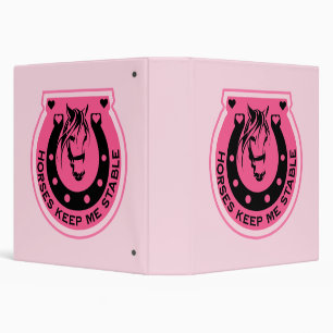 Classeur Pink Horseback Rider