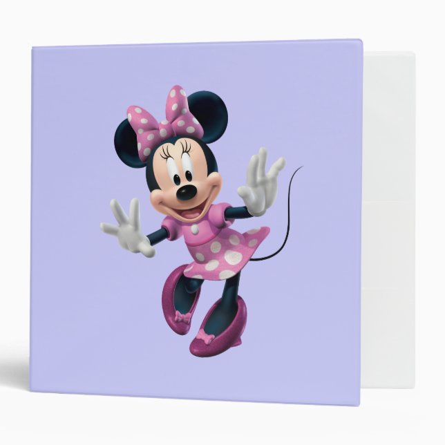 Classeur Pink Minnie | Sortie mains (Devant/intérieur)