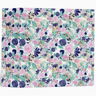 Classeur Pink Navy Blue Gold
