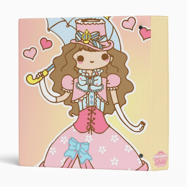 Classeur Pink Pretty Dolls ! (Dos/côté)