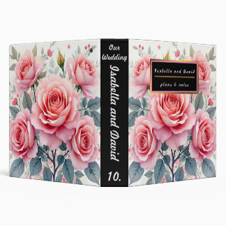 Classeur Pink Roses Beautiful Luxury Trendy Collection