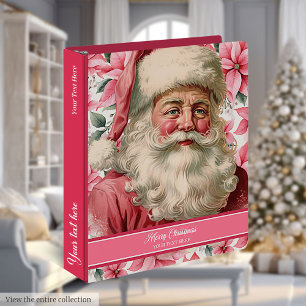 Classeur Pink Santa Claus cadeau mémoire personnalisée Albu