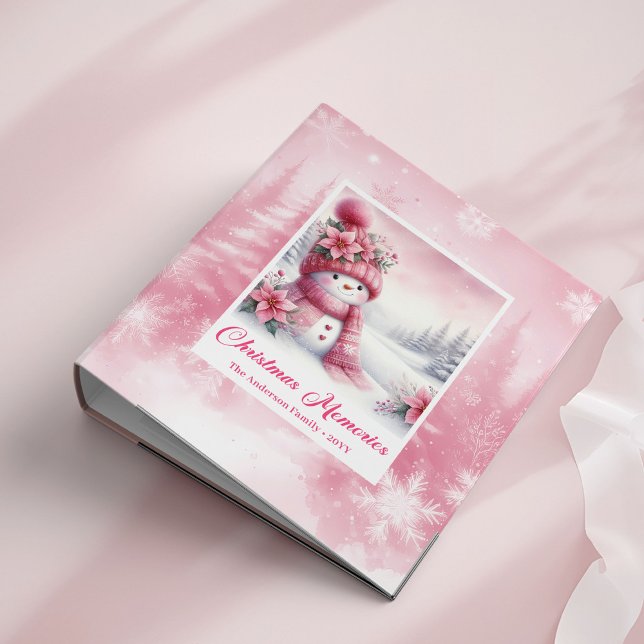Classeur Pink Snowman Kids Memory Album Lovely Xmas Gift (Pink Snowman Kids Memory Album Lovely Xmas Gift)