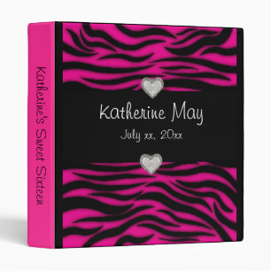 Classeur Pink Tiger Imprimer Sweet sixteen Album photo