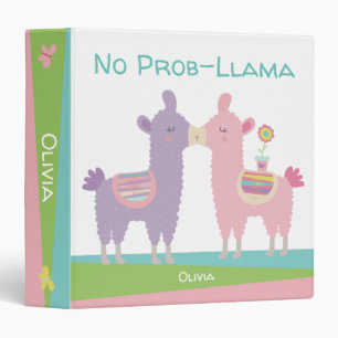 Classeur Pink violet lama embrasser mignonne école girly ka