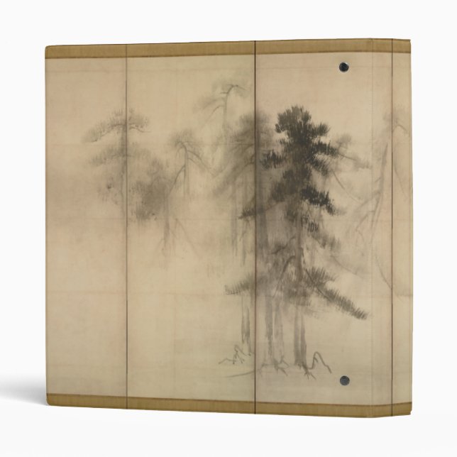 Classeur Pins par XVIème siècle de Hasegawa Tohaku (Dos/côté)