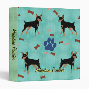 Classeur Pinscher miniature de bande dessinée