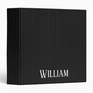 Classeur Pinstripes noires