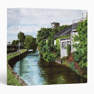 Classeur Pittoresque Galway City Canal Aquarelle