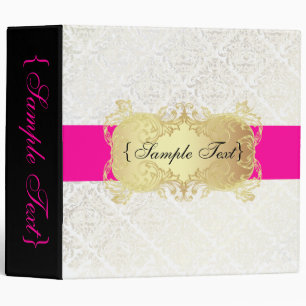 Classeur PixDezines Céline Damask, Cream+Pearl