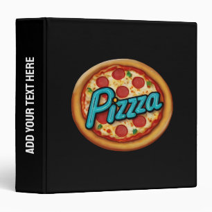 Classeur Pizzeria italienne Pizza Ajoutez votre texte Perso