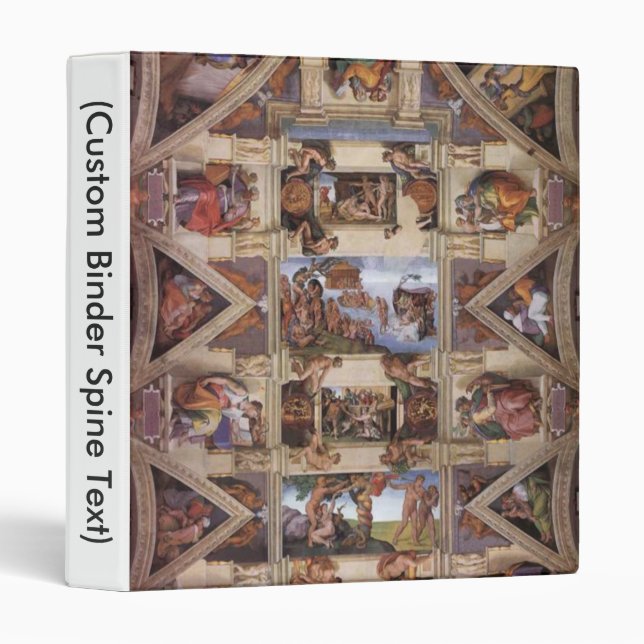 Classeur Plafond de chapelle de Sistine (Devant/Côté)