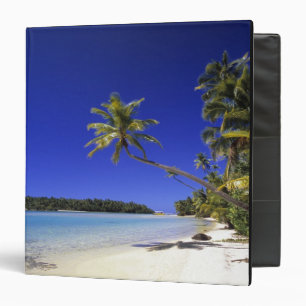 Classeur Plage bordée de palmiers Cook Islands 5