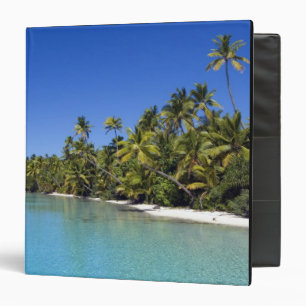 Classeur Plage bordée de palmiers Îles Cook 2