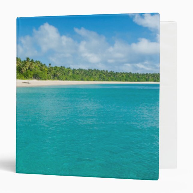 Classeur Plage bordée de palmiers, Tonga (Devant/Intérieur)