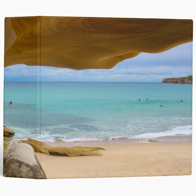 Classeur plage de l'océan (Devant/Côté)