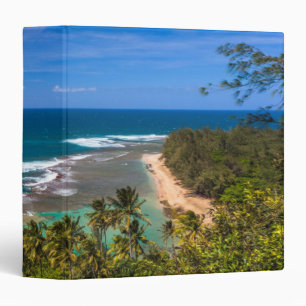 Classeur Plage de Tunnels vue depuis le sentier de Kalalau
