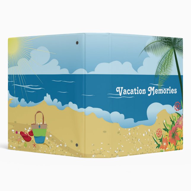Classeur Plage Tropical Vacation Memories (Arrière-plan)