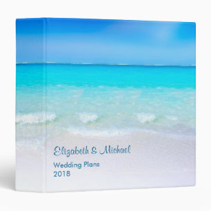 Classeur Plage tropicale avec plan Mariage de mer turquoise