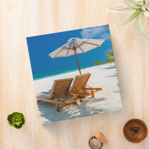 Classeur Plages tropicales Plage de chaises longues Bora