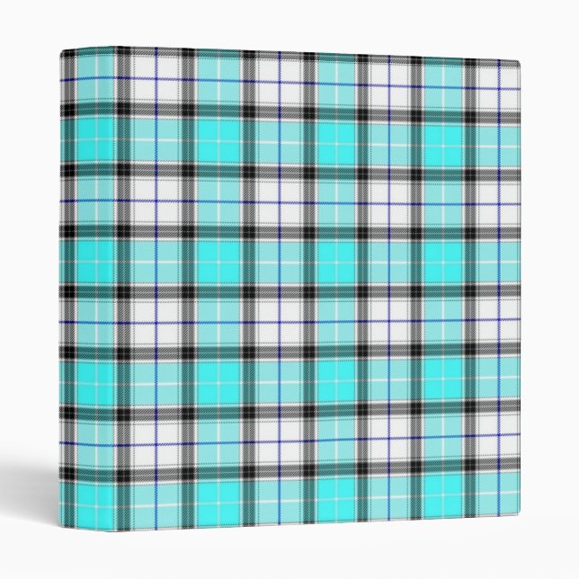 Classeur Plaid bleu (Devant/Côté)
