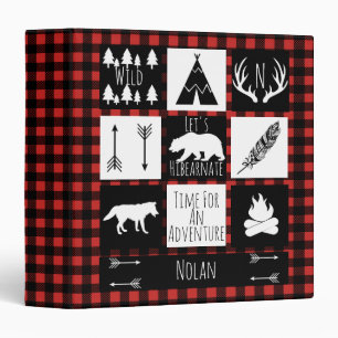 Classeur Plaid de Buffalo Check Wilderness & Animaux Rustiq