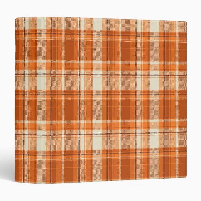Classeur Plaid orange (Devant/Côté)