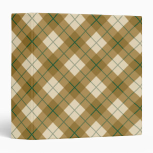 Classeur Plaid polarisé en or avec la rayure verte