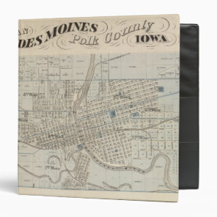 Classeur Plan de Des Moines, comté de Polk, Iowa