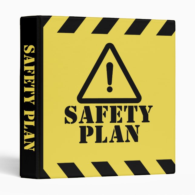 Classeur Plan de sécurité jaune (Devant/Côté)