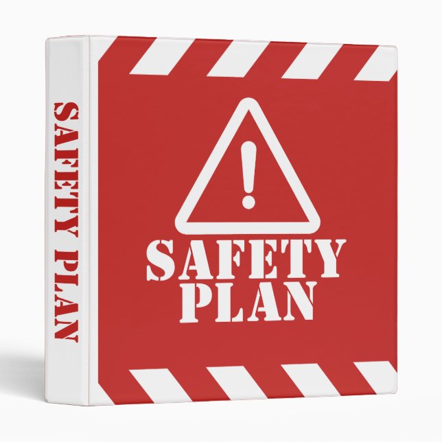 Classeur Plan de sécurité rouge (Devant/Côté)