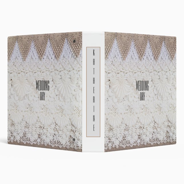 Classeur Planificateur de dentelle du jour de mariage (Arrière-plan)