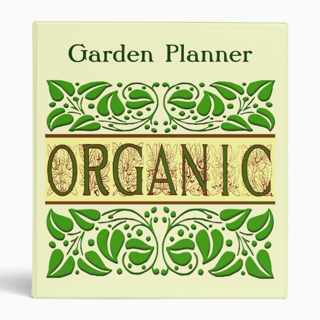 Classeur Planificateur de jardin sur mesure Bio dire avec F (Devant)