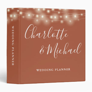 Classeur Planificateur de mariage écriture Terracotta Guirl
