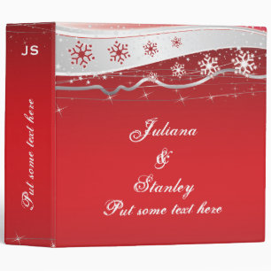 Classeur Planificateur de mariage rouge, gris argent