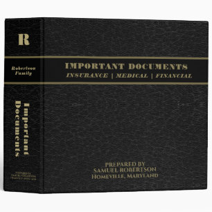 Classeur Planification des successions   Black Leather Book