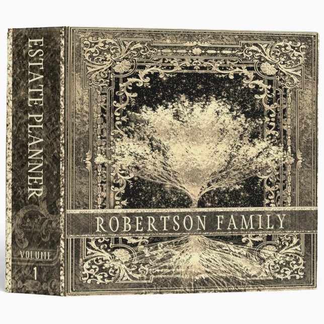 Classeur Planification immobilière et documents de fiducie  (Devant/Côté)