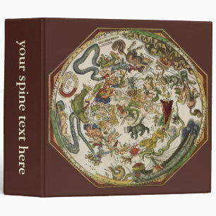 Classeur Planisphère céleste vintage par Peter Apian