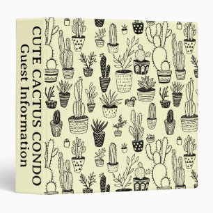 Classeur Plantes en Pot Cactées Mignonnes Informations pour