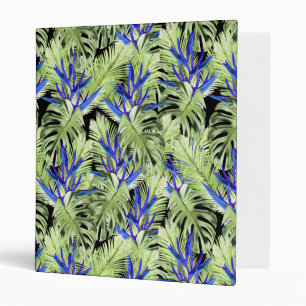 Classeur Plantes tropicaux verts et bleus
