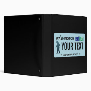 Classeur Plaque de licence Washington Sasquatch