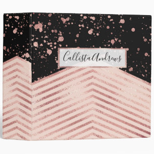 Classeur Plateau de peinture Rose de luxe en or rose noir C
