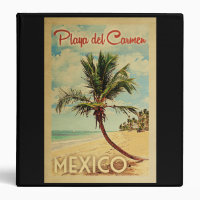 Playa del Carmen Palm Tree Vintage voyage