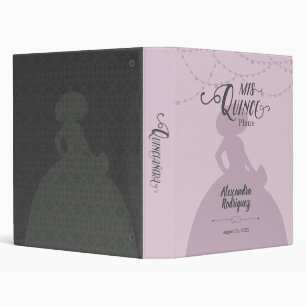 Classeur Plum à sucre violet Charro Silhouette Quinceanera