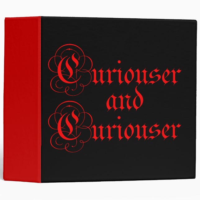 Classeur Plus curieux et plus curieux (Devant/Côté)