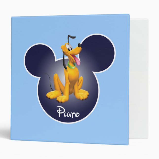 Classeur Pluto | Icône tête de Mickey (Devant/intérieur)