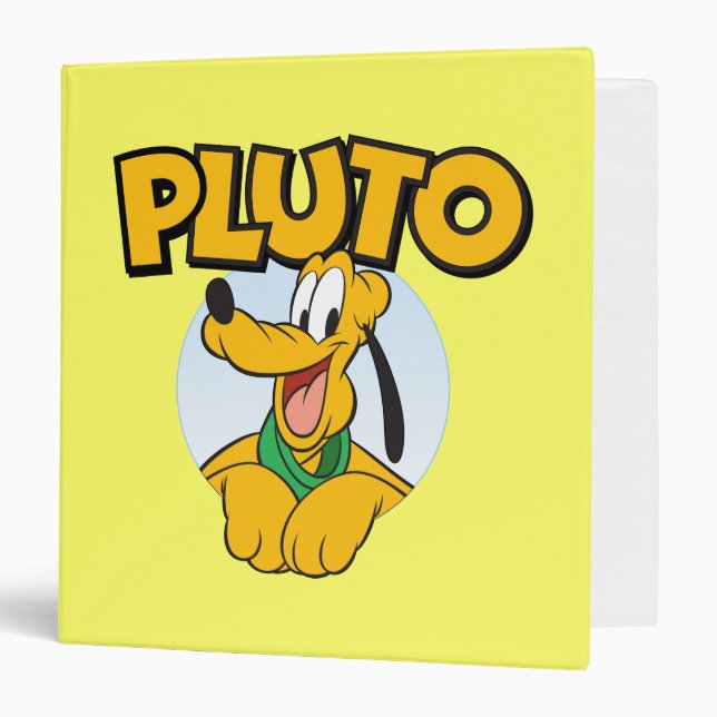 Classeur Pluto | Pompe avec nom (Devant/Intérieur)
